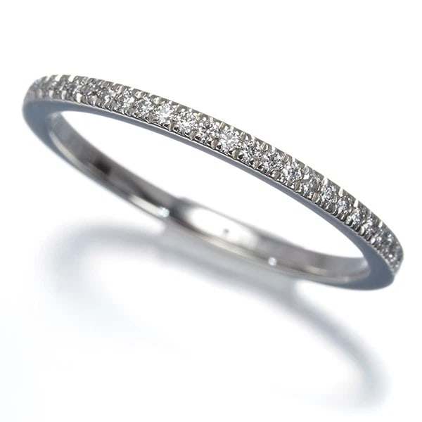TIFFANY&CO. RING DIAMOND HALF ETERNITY 950 PLATINUM: Tiffany&Co. Ring Diamond Half Eternity 950 Platinum Brand: Tiffany & Co. Type: Ring Material: 950 / Platinum, Main Stone/Creation Natural Color: Silver Size: US 5 Accessories: None Accesso