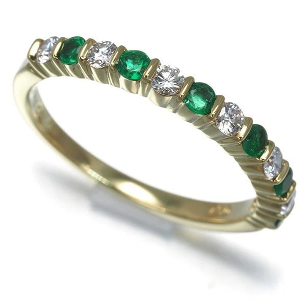 TIFFANY&CO. RING EMERALD DIAMOND 18K: Tiffany&Co. Ring Emerald Diamond 18K Brand: Tiffany & Co. Type: Ring Material: 18K / 750 / Yellow Gold, Main Stone/Creation Natural Color: YEllow Gold Size: US 6.5 Accessories: None Access