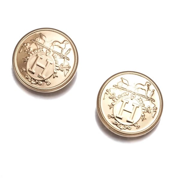 HERMES EARRINGS 18K 750 ROSE GOLD: HERMES Earrings 18K 750 Rose Gold Brand: HERMES Type: Earring Material: 18K / 750 / Rose Gold, Color: ROse Gold Size: Design size: 8.4mm Accessories: None Accessories Notice: When purchasing