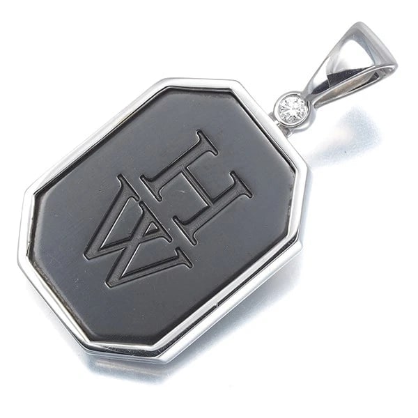 HARRY WINSTON PENDANT DIAMOND HW 18K: HARRY WINSTON Pendant Diamond HW 18K Brand: HARRY WINSTON Type: Pendant Material: 18K / 750 / White Gold , Main Stone/Creation Natural Color: white gold Size: Design size: 22.1 x 17.1mm Total length