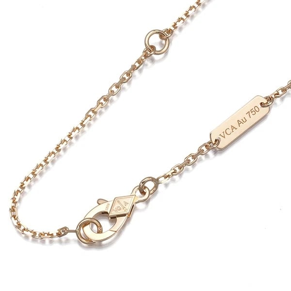 VAN CLEEF & ARPELS CHAIN NECKLACE CABLE: Van Cleef & Arpels Chain Necklace Cable Brand: Van Cleef & Arpels Type: Necklace Material: 18K / 750 / Rose Gold, Color: Rose Gold Size: Necklace length: 42 / 47cm Necklace width: 1.3mm Clasp width: 3