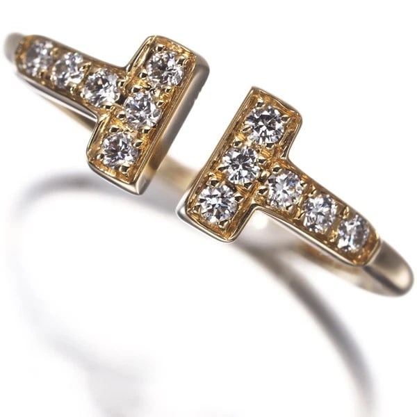 TIFFANY&CO. RING DIAMOND 18K 750 YELLOW GOLD: Tiffany&Co. Ring Diamond 18K 750 Yellow Gold Brand: Tiffany & Co. Type: Ring Material: 18K / 750 / Yellow Gold, Main Stone/Creation Natural Color: YEllow Gold Size: US 4 - 4.25 Accessories: None <