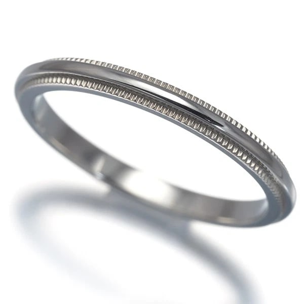 TIFFANY&CO. RING TOGETHER MILGRAIN 950 PLATINUM: Tiffany&Co. Ring Together Milgrain 950 Platinum Brand: Tiffany & Co. Type: Ring Material: 950 / Platinum, Color: Silver Size: US 6.5 Accessories: None Accessories Notice: When purchasing p