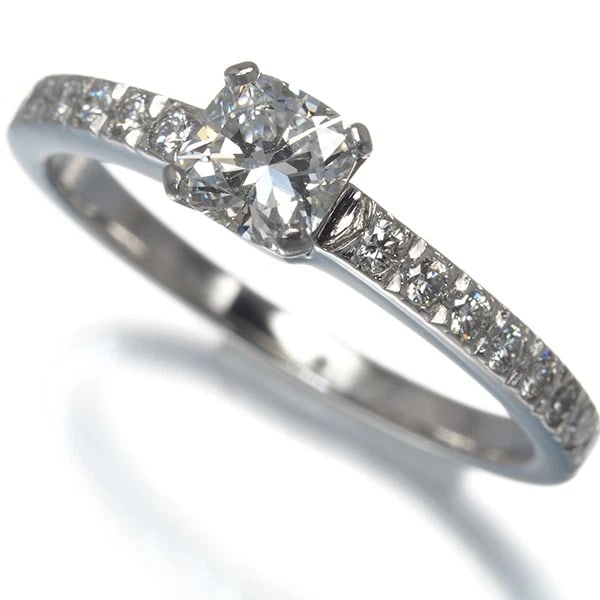 TIFFANY&CO. RING DIAMOND PT 950: Tiffany&Co. Ring Diamond Pt 950 Brand: Tiffany & Co. Type: Ring Material: 950 / Platinum, Main Stone/Creation Natural Color: Silver Size: US 5 Accessories: None Accessories Notice: When pu