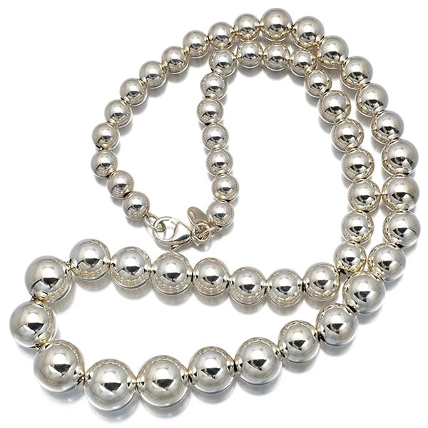 TIFFANY&CO. NECKLACE HARD WEAR BALL BEAD 925: Tiffany&Co. Necklace Hard Wear Ball Bead 925 Brand: Tiffany & Co. Type: Necklace Material: 925 / Sterling Silver, Color: Sterling Silver Size: Necklace length: 40cm Necklace width: 6.0 - 11.0mm Ac