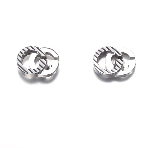 GUCCI EARRINGS GG RUNNING 18K 750 WHITE GOLD: GUCCI Earrings GG Running 18K 750 White Gold Brand: GUCCI Type: Earrings Material: 18K / 750 / White Gold, Color: white gold Size: Design size: 5.0 x 6.8mm Accessories: None Accessories No