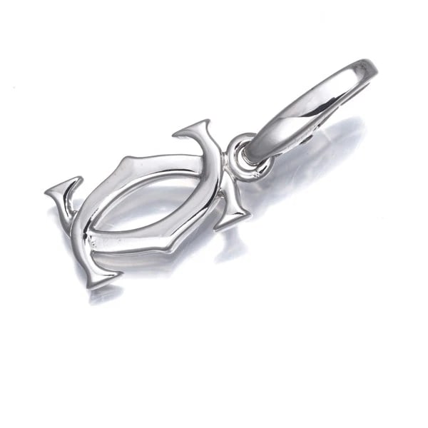 CARTIER PENDANTDOUBLECHARM 18K 750 WHITE GOLD: Cartier PendantDoubleCharm 18K 750 White Gold Brand: Cartier Type: Pendant Material: 18K / 750 / White Gold, Color: white gold Size: Design size: 12.3 x 7.5mm Total length of the pendant including the