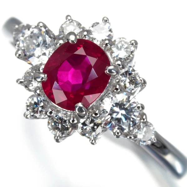 TASAKI RING RUBY DIAMOND CLASSIC 900 PLATINUM: TASAKI Ring Ruby Diamond Classic 900 Platinum Brand: TASAKI Type: Ring Material: 900 / Platinum, Main Stone/Creation Natural Color: Silver Size: US 6 - 6.25 Accessories: None Accessories N