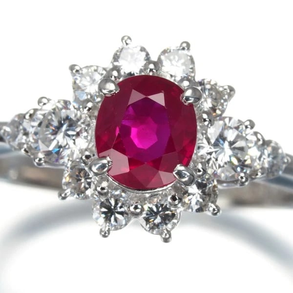 TASAKI RING RUBY DIAMOND CLASSIC 900 PLATINUM - 2