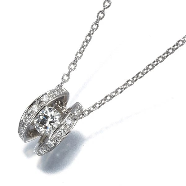 DIAMOND NECKLACE 900 850 PLATINUM: Diamond Necklace 900 850 Platinum Brand: Unbranded Type: Necklace Material: 900 / 850 / Platinum, Main Stone/Creation Natural Color: Silver Size: Necklace length: 36 / 40cm Pendant size: 11.0 x 8.0mm 