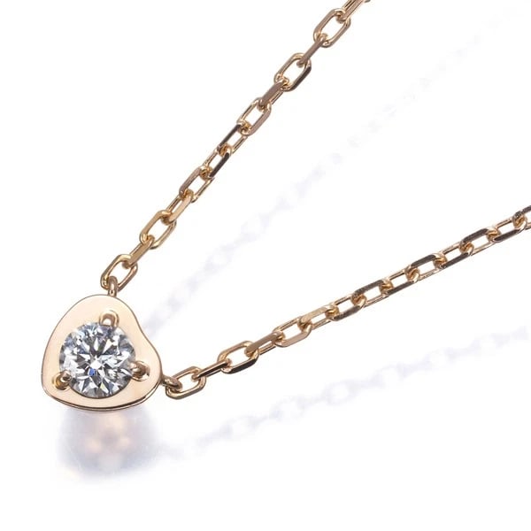 CARTIER NECKLACE DIAMOND D'AMOUR HEART 18K: Cartier Necklace Diamond d'Amour Heart 18K Brand: Cartier Type: Necklace Material: 18K / 750 / Rose Gold, Main Stone/Creation Natural Color: Rose Gold Size: Necklace length: 37 / 40cm Pendant size: 5.