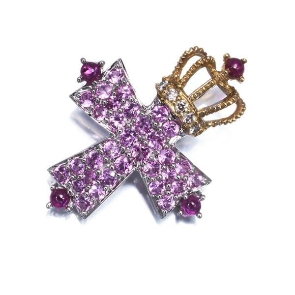 KASAHARA MASUMI PENDANT PINK SAPPHIRE RUBY: KASAHARA MASUMI Pendant Pink Sapphire Ruby Brand: KASAHARA MASUMI Type: Pendant Material: 18K / 750 / Yellow Gold 18K / 750 / White Gold, Main Stone/Creation Natural Color: YG,WG Size: Design size: 22