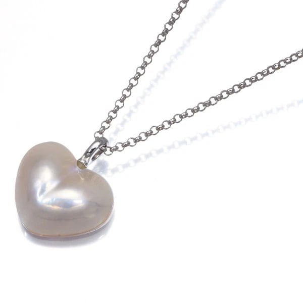 TASAKI NECKLACE MABE PEARL HEART 18K 750 WHITE GOLD: TASAKI Necklace Mabe Pearl Heart 18K 750 White Gold Brand: TASAKI Type: Necklace Material: 18K / 750 / White Gold, Color: white gold Size: Necklace length: 38 / 42cm Total length of the pendant includ