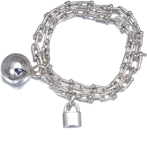 TIFFANY&CO. BRACELET HARD WEAR SMALL WRAP 925 STERLING SILVER: Tiffany&Co. Bracelet Hard Wear Small Wrap 925 Sterling Silver Brand: Tiffany & Co. Type: Bracelet Material: 925 / Sterling Silver, Color: Sterling Silver Size: Inner circumference: 17.5cm Design Size 