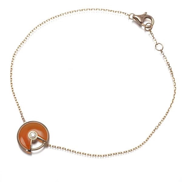 CARTIER BRACELET CARNELIAN DIAMOND AMULETTE (1 of 3)