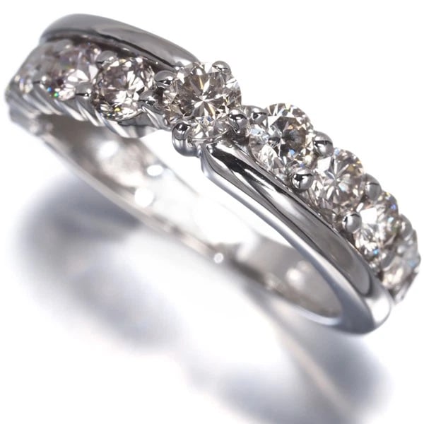 DIAMOND RING 900 PLATINUM: Diamond Ring 900 Platinum Brand: Unbranded Type: Ring Material: 900 / Platinum, Main Stone/Creation Natural Color: Silver Size: US 4 - 4.25 Accessories: None Accessories Notice: When purch