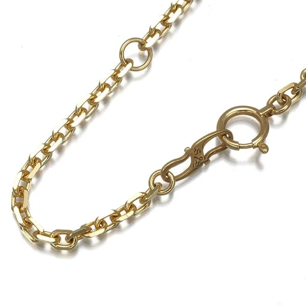 SYMPATHY OF SOUL CHAIN NECKLACE CABLE: SYMPATHY OF SOUL Chain Necklace Cable Brand: SYMPATHY OF SOUL Type: Necklace Material: 18K/ 750 Yellow Gold, Color: YEllow Gold Size: Necklace length: 45 / 50cmNecklace width: 2.3mmClasp width: 3.7mm 