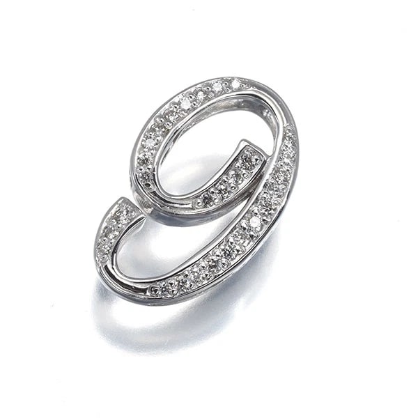 GEM CASTLE YUKIZAKI PENDANT DIAMOND 18K WG: Gem Castle YUKIZAKI Pendant Diamond 18K WG Brand: Gem Castle YUKIZAKI Type: Pendant Material: 18K / 750 / White Gold, Main Stone/Creation Natural Color: white gold Size: Design size: 17.6 x 11.2mm Bai