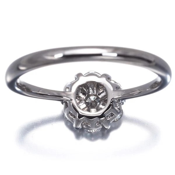 DIAMONDFLOWER RING 900 PLATINUM - 5