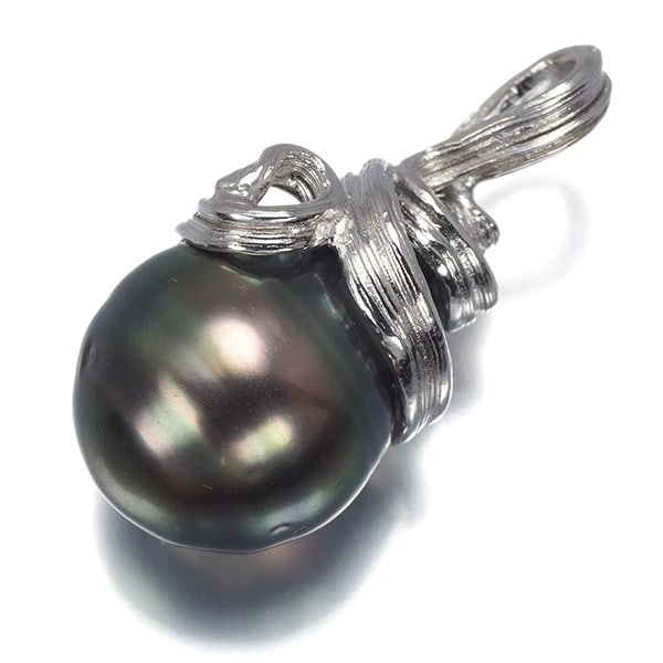 TASAKI PENDANT BAROQUE SOUTH SEA PEARL: TASAKI Pendant Baroque South Sea Pearl Brand: TASAKI Type: Pendant Material: 14K / 585 / White Gold, Color: white gold Size: Total length of the pendant including the bail: 27.0mm Bail inner diameter:
