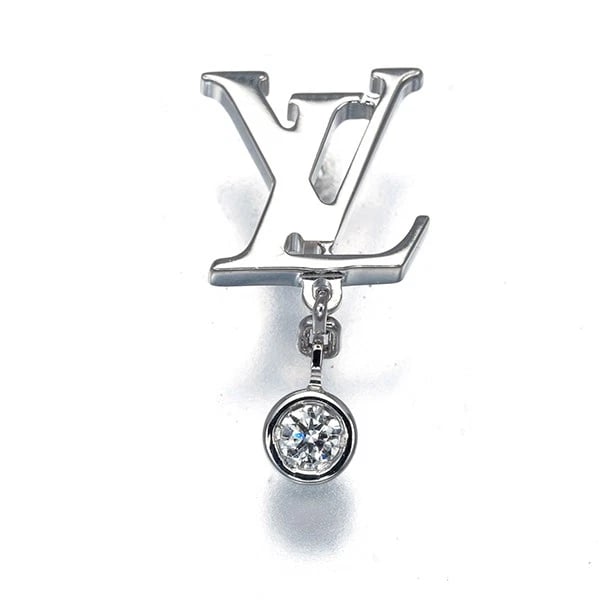LOUIS VUITTON SINGLE EARRING DIAMOND IDYLLE BLOSSOM: Louis Vuitton Single Earring Diamond Idylle Blossom Brand: Louis Vuitton Type: Single Earring Material: 18K / 750 / White Gold , Main Stone/Creation Natural Color: white gold Size: Design size: 15.7 x