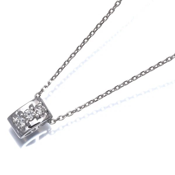 DIAMONDT NECKLACE 850 PLATINUM: Diamondt Necklace 850 Platinum Brand: Unbranded Type: Necklace Material: 850 / Platinum, Main Stone/Creation NATURAL Color: Silver Size: Necklace length: 36 / 40cm Pendant size: 7.5 x 4.6mm