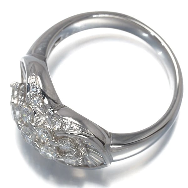 DIAMONDPAVED RING 900 PLATINUM - 3