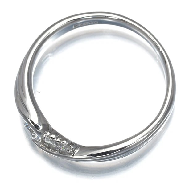 DIAMOND WAVE RING 900 PLATINUM - 3