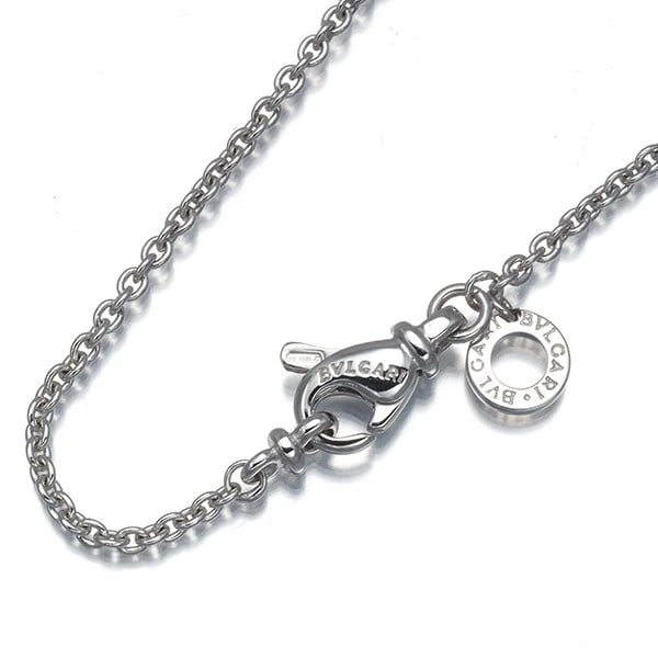 BVLGARI CHAIN NECKLACE 18K 750 WHITE GOLD: BVLGARI Chain Necklace 18K 750 White Gold Brand: BVLGARI Type: Necklace Material: 18K / 750 / White Gold, Color: white gold Size: Necklace length: 40cm Necklace width: 1.7mm Clasp width:Approximately