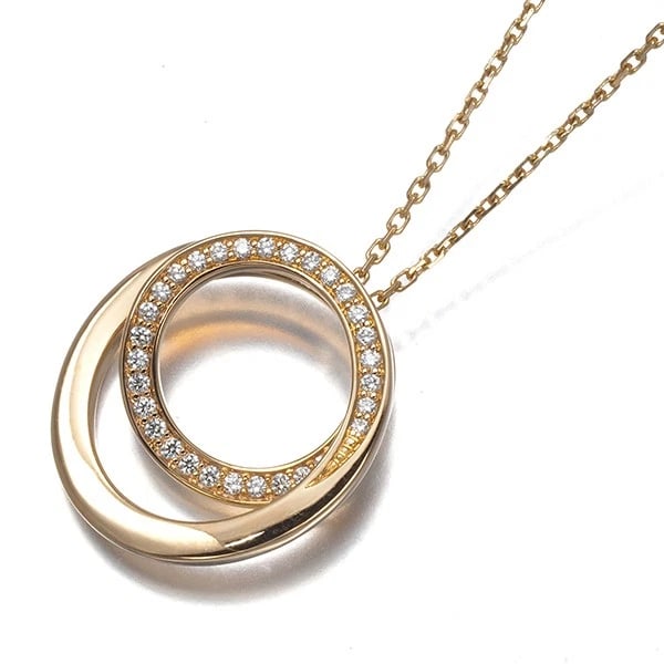 CARTIER NECKLACE DIAMOND ETINCELLE: Cartier Necklace Diamond Etincelle Brand: Cartier Type: Necklace Material: 18K / 750 / Rose Gold, Main Stone/Creation NATURAL Color: Rose Gold Size: Necklace length: 39 / 42cm Pendant size: 17.9 x
