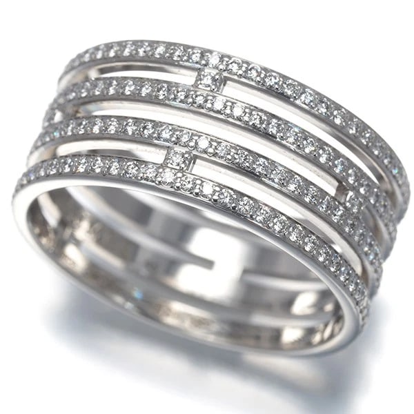 HERMES RING DIAMOND 18K 750 WHITE GOLD: HERMES Ring Diamond 18K 750 White Gold Brand: HERMES Type: Ring Material: 18K / 750 / White Gold, Main Stone/Creation NATURAL Color: white gold Size: US 6.5 - 6.75 Accessories: None Access