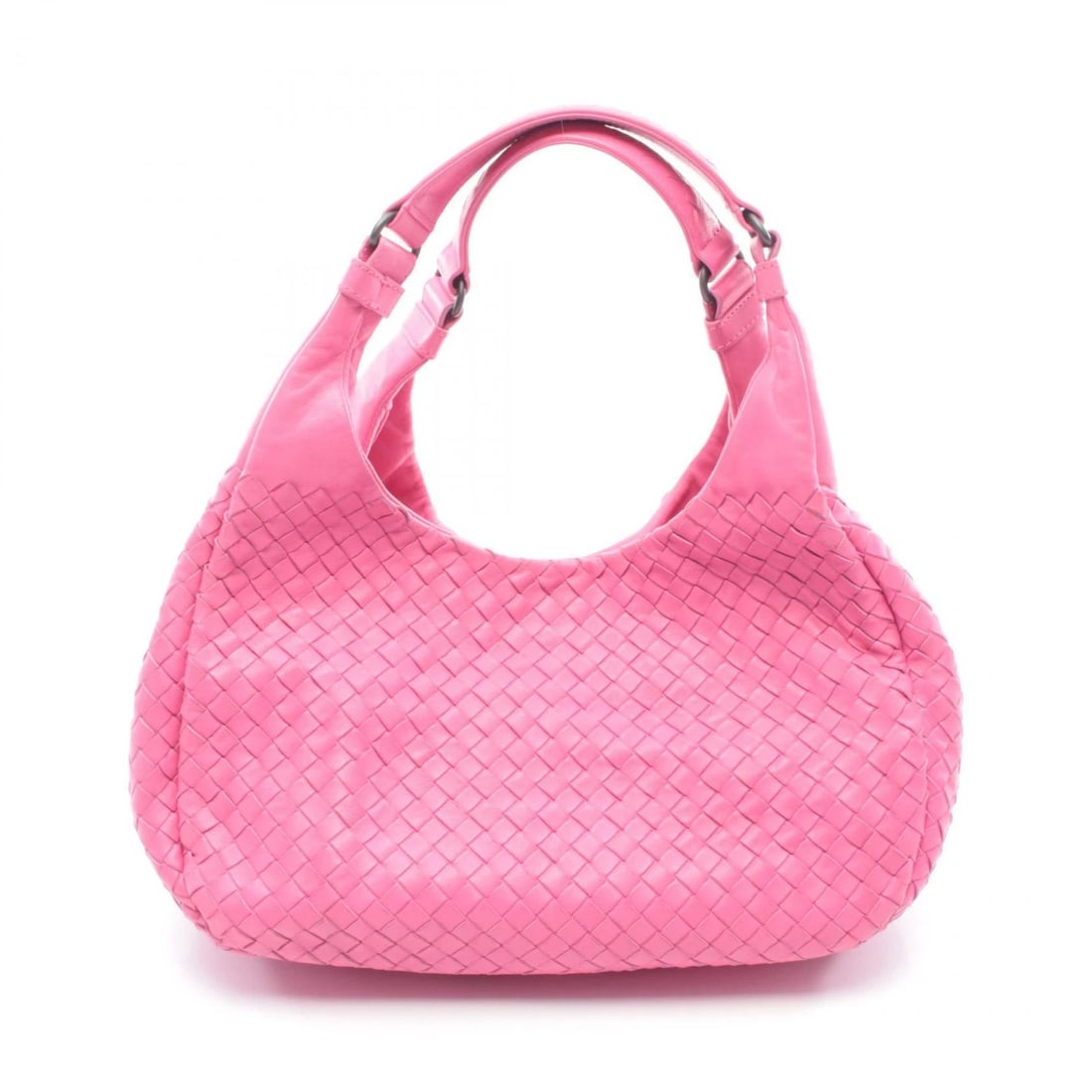 BOTTEGA VENETA MEDIUM CAMPANA INTRECCIATO SHOULDER BAG: BOTTEGA VENETA Medium Campana Intrecciato Shoulder Bag Brand: BOTTEGA VENETA Type: Shoulder Bag Material: leather Color: Pink??ish colors Size: H:21cm x W:30cm x D:16cm (H:8.3" x W:11.8" x D:6.3")