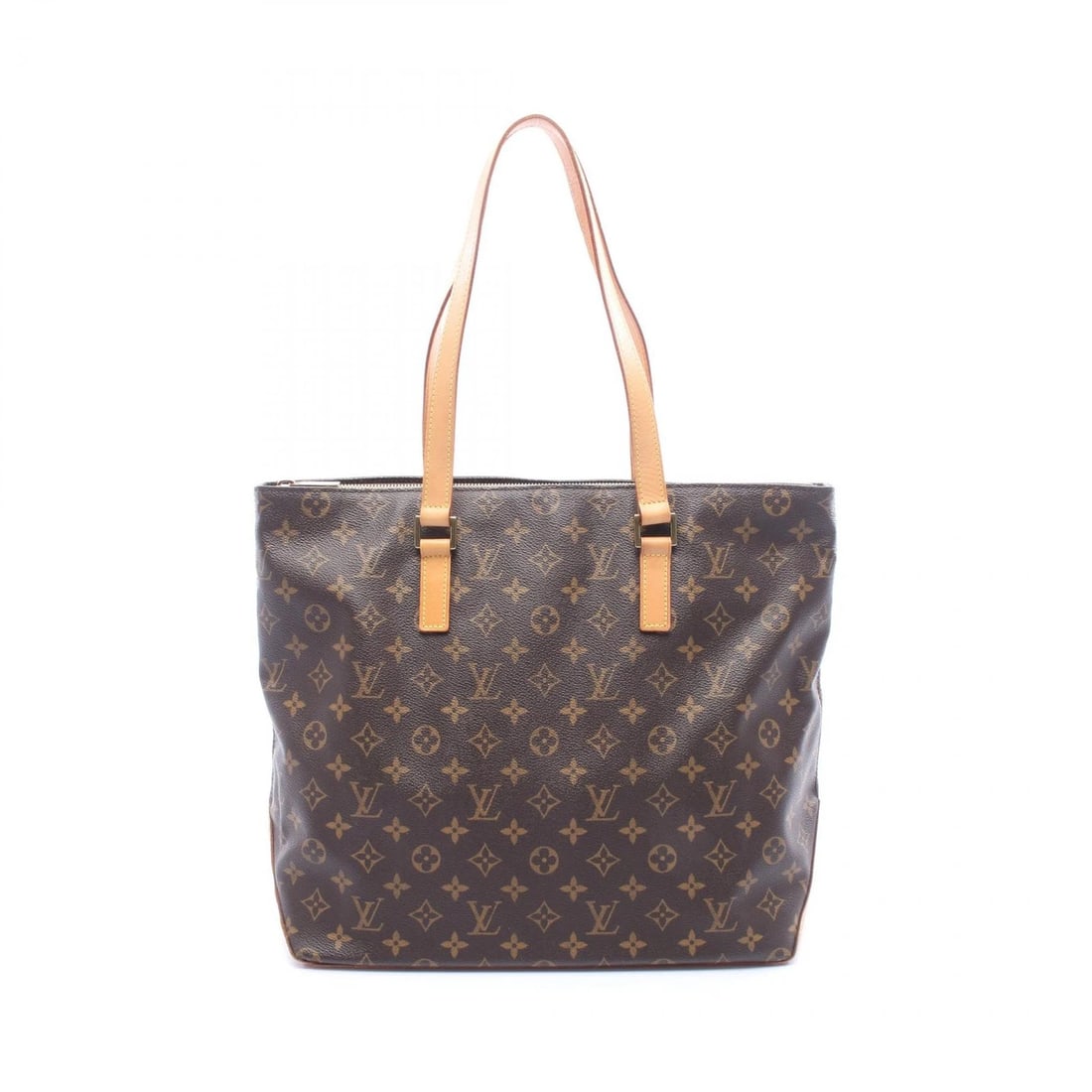 LOUIS VUITTON CABAS MEZZO TOTE SHOULDER BAG: LOUIS VUITTON Cabas Mezzo Tote Shoulder Bag Brand: LOUIS VUITTON Type: Tote Bag Material: Monogram × PVC coated canvas × leather Color: Brown??ish colors Size: H:32cm x W:35cm x D:16cm (H:12.6" x W: