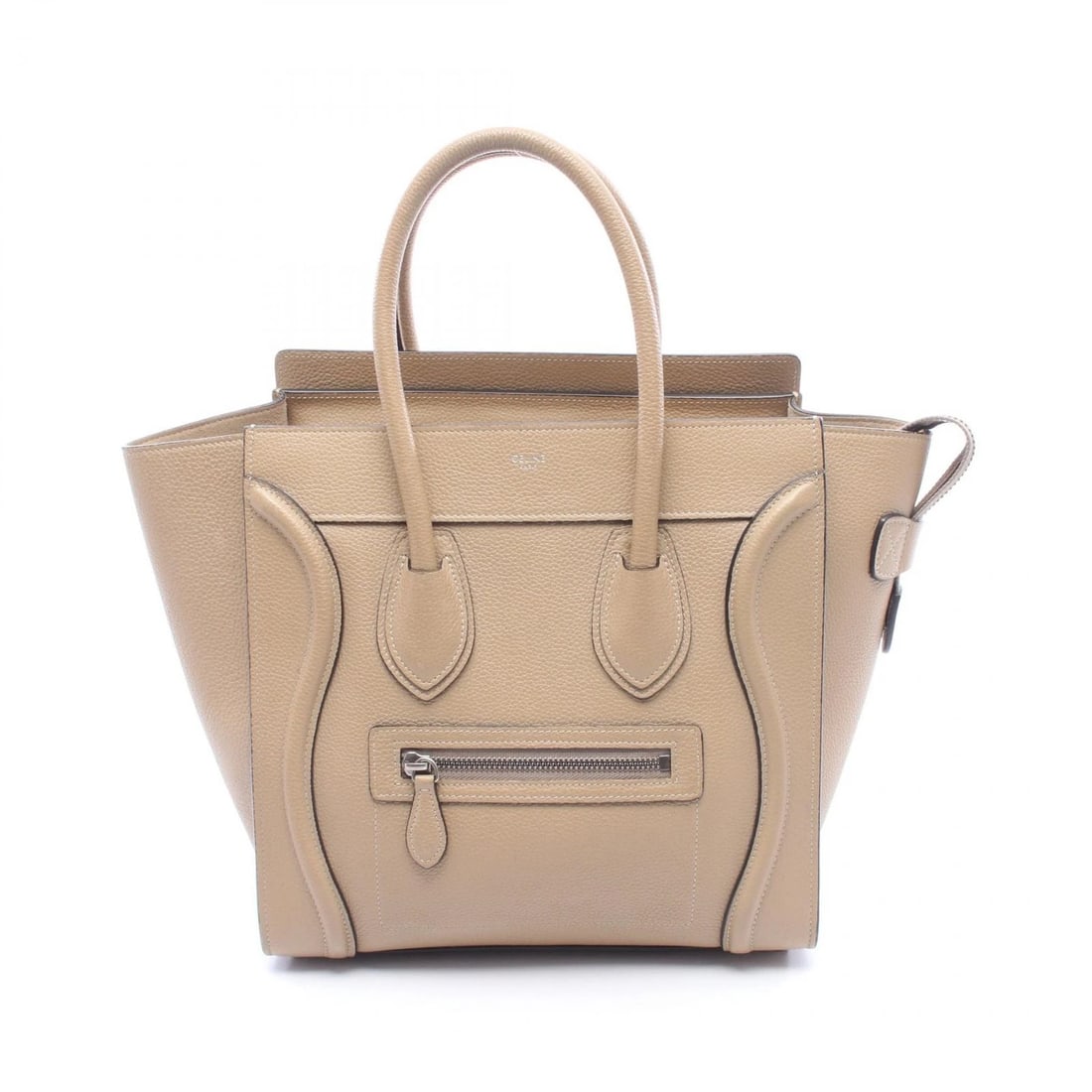 CELINE LUGGAGE MICRO SHOPPER TOTE HANDBAG: CELINE Luggage micro shopper Tote Handbag Brand: CELINE Type: Handbag Material: leather Color: Beige??ish colors Size: H:26cm x W:26.5cm x D:14cm (H:10.2" x W:10.4" x D:5.5") Handle?46cm(18.1") Ac