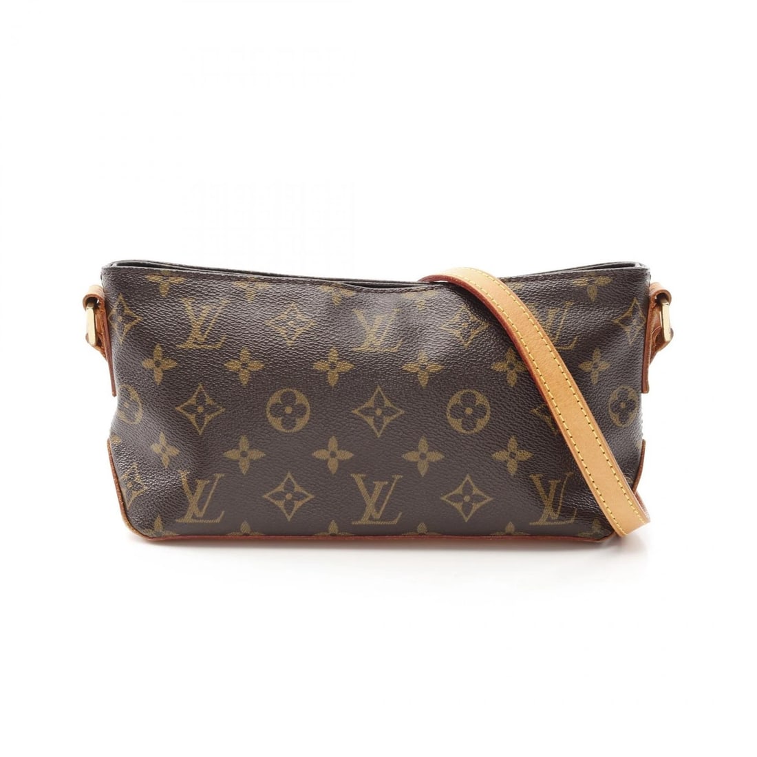 LOUIS VUITTON TROTTEUR CROSSBODY SHOULDER BAG: LOUIS VUITTON Trotteur Crossbody Shoulder Bag Brand: LOUIS VUITTON Type: Shoulder Bag Material: Monogram × PVC coated canvas × leather Color: Brown??ish colors Size: H:12cm x W:22cm x D:7cm (H:4.7" 