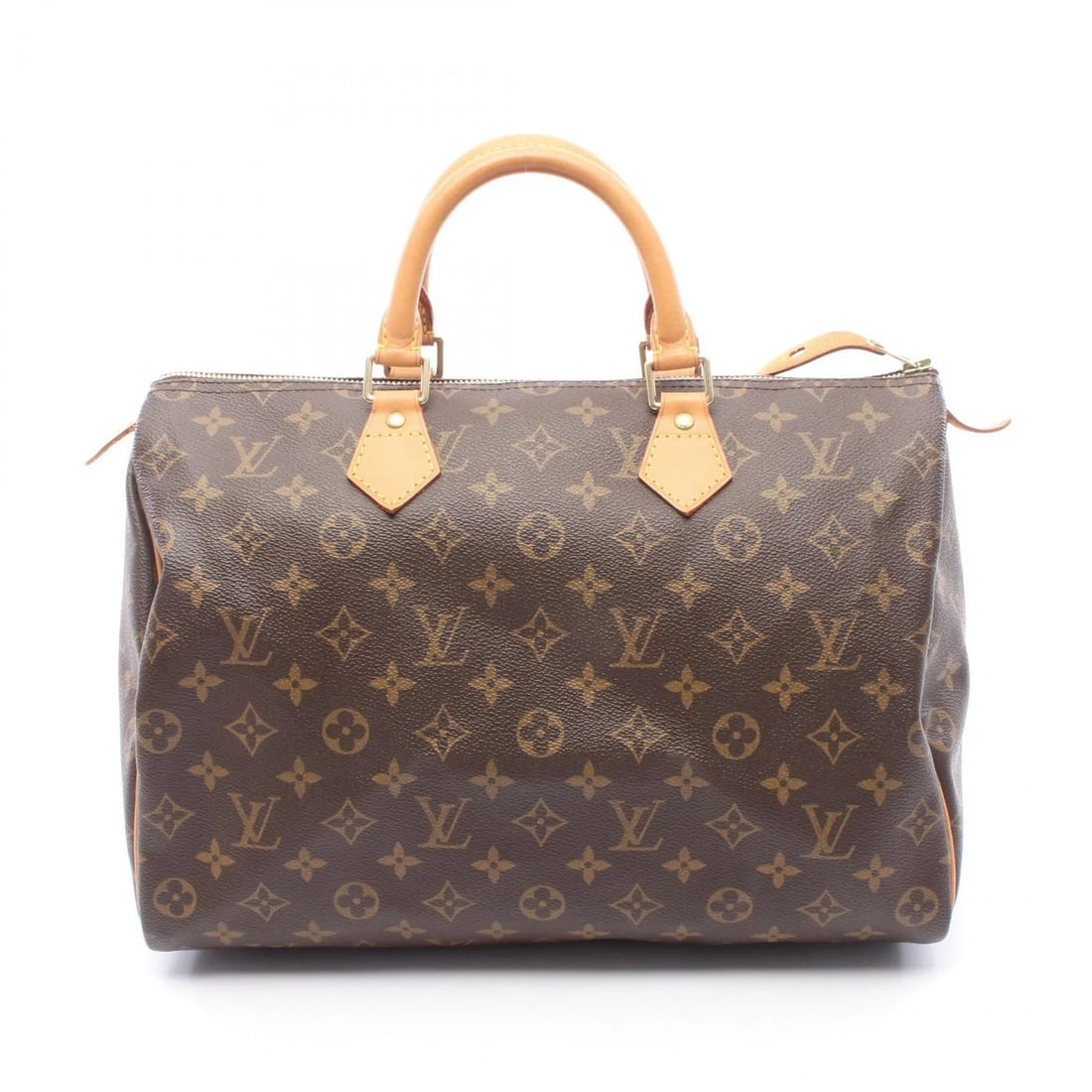 LOUIS VUITTON SPEEDY 35 TRAVEL HANDBAG: LOUIS VUITTON Speedy 35 travel Handbag Brand: LOUIS VUITTON Type: Handbag Material: Monogram × PVC coated canvas × leather Color: Brown??ish colors Size: H:25cm x W:35cm x D:18cm (H:9.8" x W:13.8" x