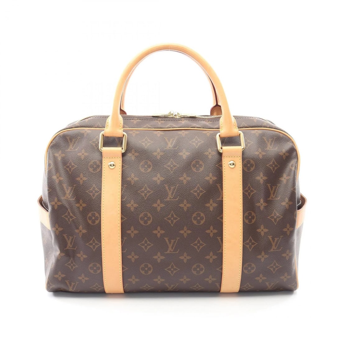 LOUIS VUITTON CARRYALL TRAVEL BAG MONOGRAM: LOUIS VUITTON Carryall travel bag Monogram Brand: LOUIS VUITTON Type: Boston bag Material: Monogram × PVC coated canvas × leather Color: Brown??ish colors Size: H:26cm x W:40cm x D:22cm (H:10.2" x