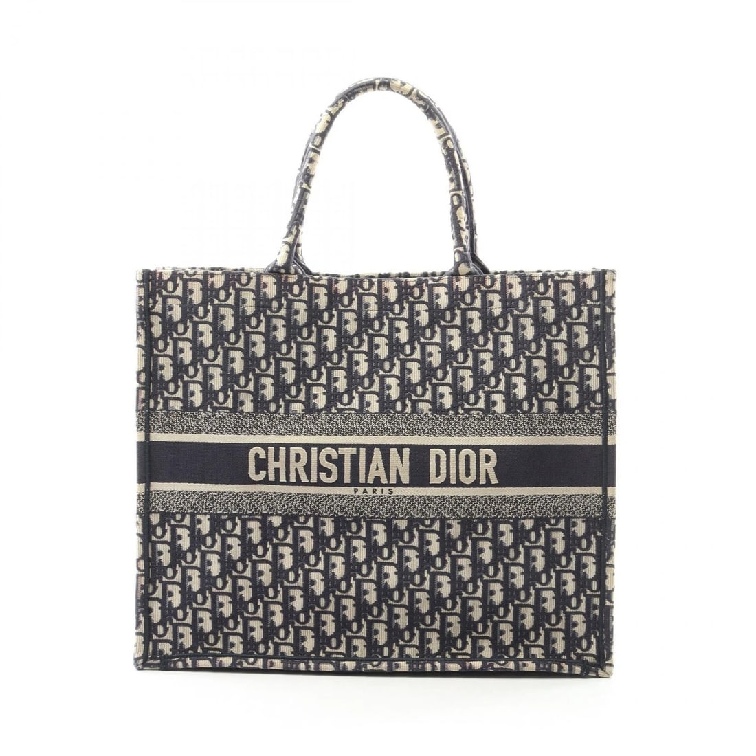 CHRISTIAN DIOR BOOK TOTE LARGE OBLIQUE TOTE BAG: Christian Dior BOOK TOTE Large Oblique Tote Bag Brand: DIOR Type: Tote Bag Material: canvas Color: Navy??ish colors × Beige??ish colors Size: H:35cm x W:42cm x D:18cm (H:13.8" x W:16.5" x D:7.1") Han