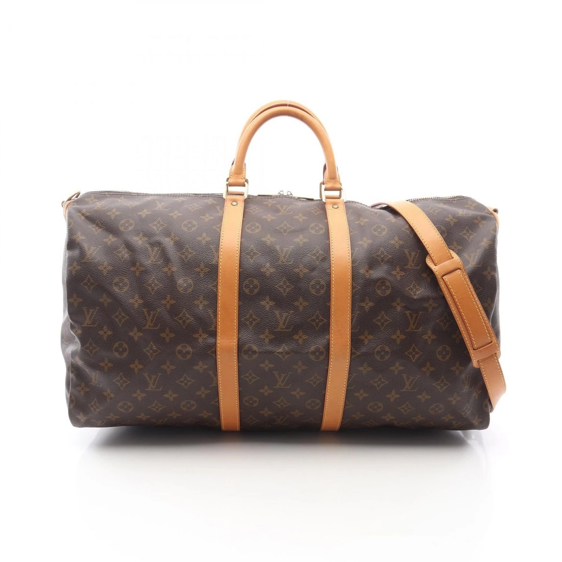 LOUIS VUITTON KEEPALL BANDOURIERE 55 HAND SHOULDER BAG: LOUIS VUITTON Keepall Bandouriere 55 hand shoulder bag Brand: LOUIS VUITTON Type: Boston bag Material: Monogram × PVC coated canvas × leather Color: Brown??ish colors Size: H:30cm x W:56cm x D:25cm 