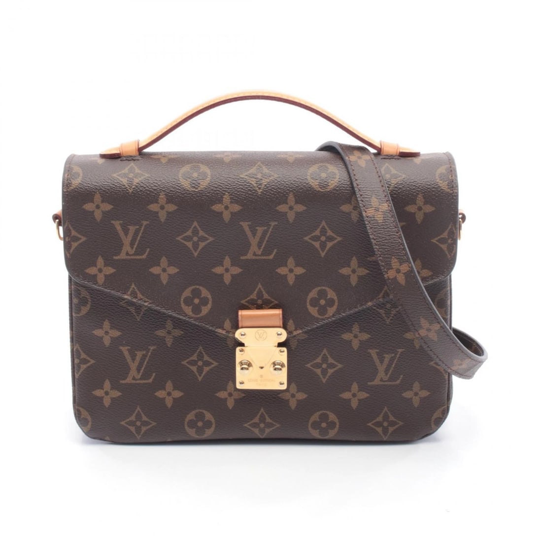 LOUIS VUITTON POCHETTE METIS MM CROSSBODY HANDBAG: LOUIS VUITTON Pochette Metis MM crossbody Handbag Brand: LOUIS VUITTON Type: Handbag Material: Monogram × PVC coated canvas × leather Color: Brown??ish colors Size: H:18.5cm x W:24cm x D:6.5cm (H:7.