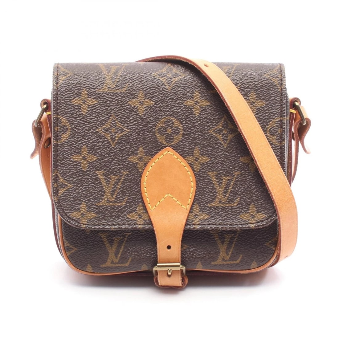 LOUIS VUITTON CARTOUCHIERE PM SHOULDER CROSSBODY BAG: LOUIS VUITTON Cartouchiere PM Shoulder crossbody Bag Brand: LOUIS VUITTON Type: Shoulder Bag Material: Monogram × PVC coated canvas × leather Color: Brown??ish colors Size: H:15cm x W:16cm x D:5cm (