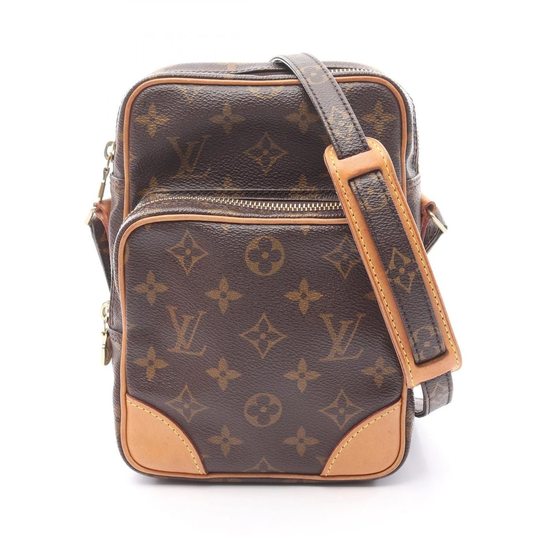 LOUIS VUITTON AMAZON SHOULDER BAG: LOUIS VUITTON Amazon Shoulder Bag Brand: LOUIS VUITTON Type: Shoulder Bag Material: Monogram × PVC coated canvas × leather Color: Brown??ish colors Size: H:21cm x W:15cm (H:8.3" x W:5.9") Accessor
