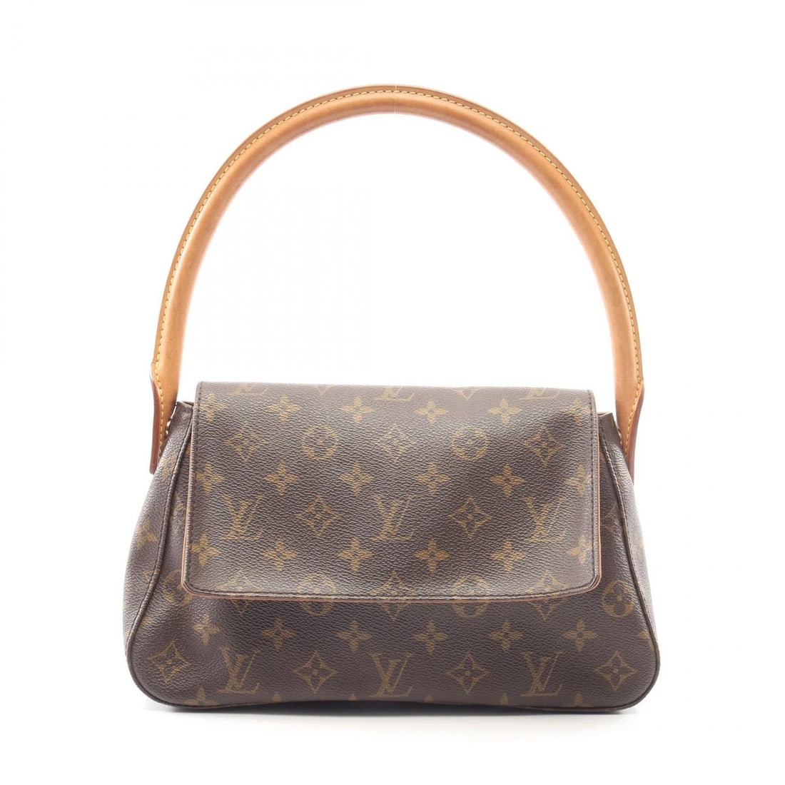 LOUIS VUITTON MINI LOOPING HANDBAG: LOUIS VUITTON Mini looping Handbag Brand: LOUIS VUITTON Type: Handbag Material: Monogram × PVC coated canvas × leather Color: Brown??ish colors Size: H:16cm x W:28cm x D:8cm (H:6.3" x W:11.0" x D:3.