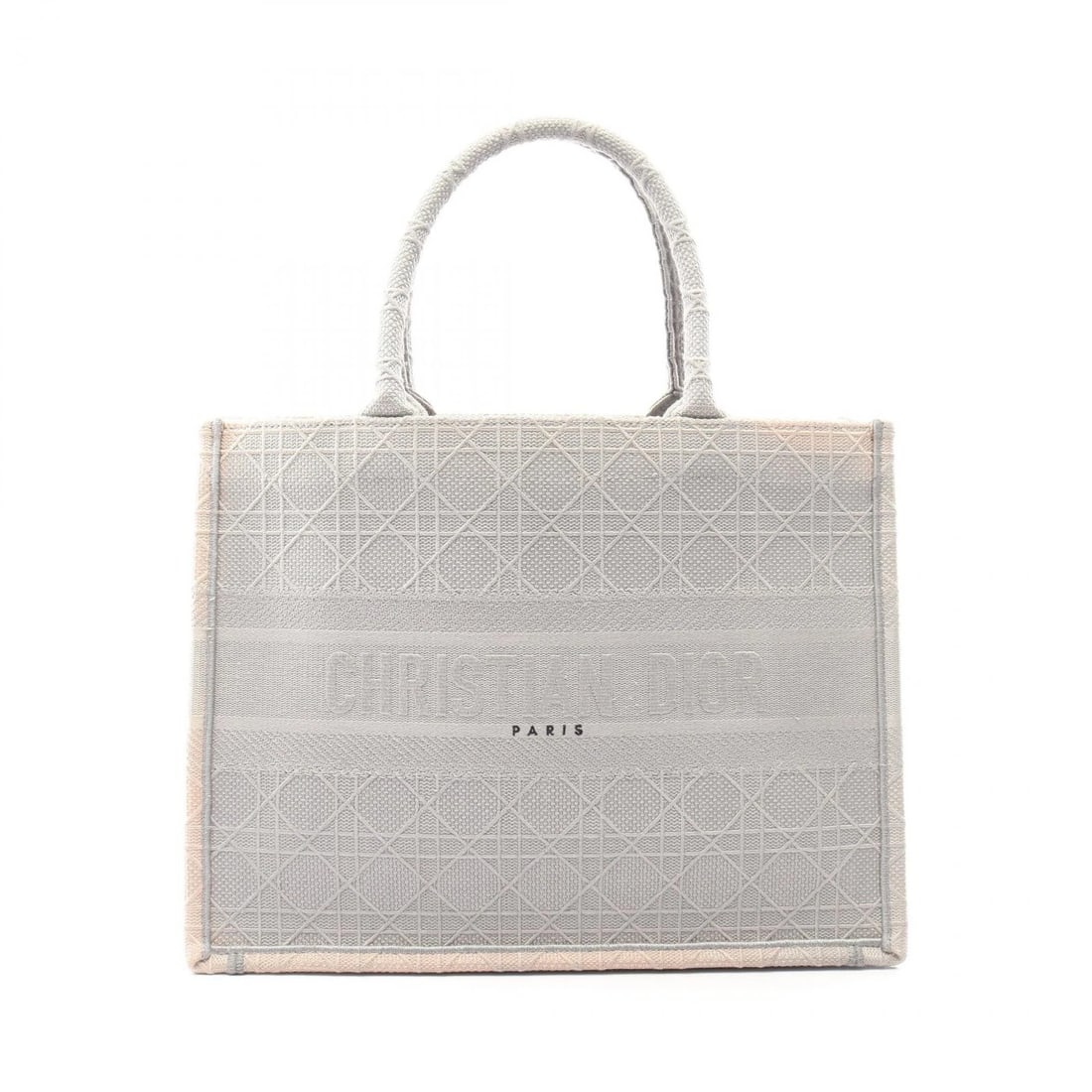CHRISTIAN DIOR BOOK TOTE MEDIUM HAND BAG: Christian Dior BOOK TOTE Medium Hand Bag Brand: Christian Dior Type: Tote Bag Material: canvas Color: Gray??ish colors Size: H:27cm x W:36cm x D:14cm (H:10.6" x W:14.2" x D:5.5") Handle?42cm(16.5")