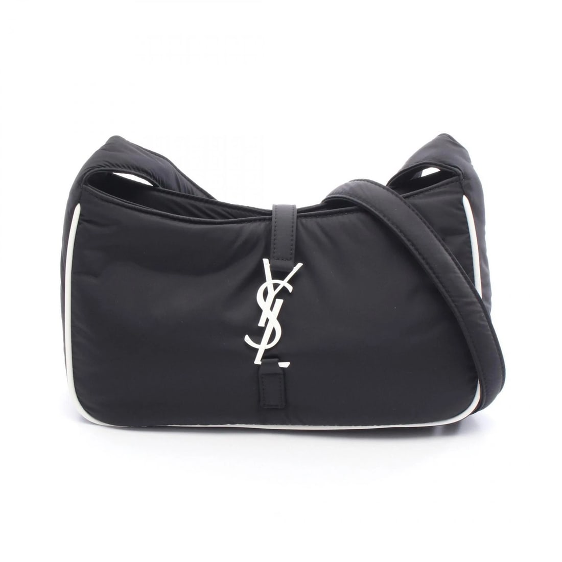 SAINT LAURENT PARIS SHOULDER BAG NYLON LEATHER: SAINT LAURENT PARIS Shoulder Bag Nylon leather Brand: SAINT LAURENT PARIS Type: Shoulder Bag Material: Nylon × leather Color: Black??ish colors × White??ish colors Size: H:13.5cm x W:24cm x D:6cm (H