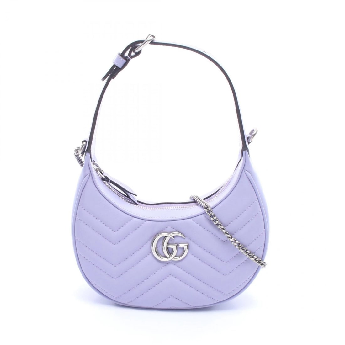 GUCCI GG MARMONT CHAIN CROSSBODY SHOULDER HANDBAG: GUCCI GG Marmont Chain Crossbody Shoulder Handbag Brand: GUCCI Type: Handbag Material: leather Color: Purple??ish colors Size: H:11cm x W:16cm x D:5cm (H:4.3" x W:6.3" x D:2.0") Handle?22~28cm(8.7")