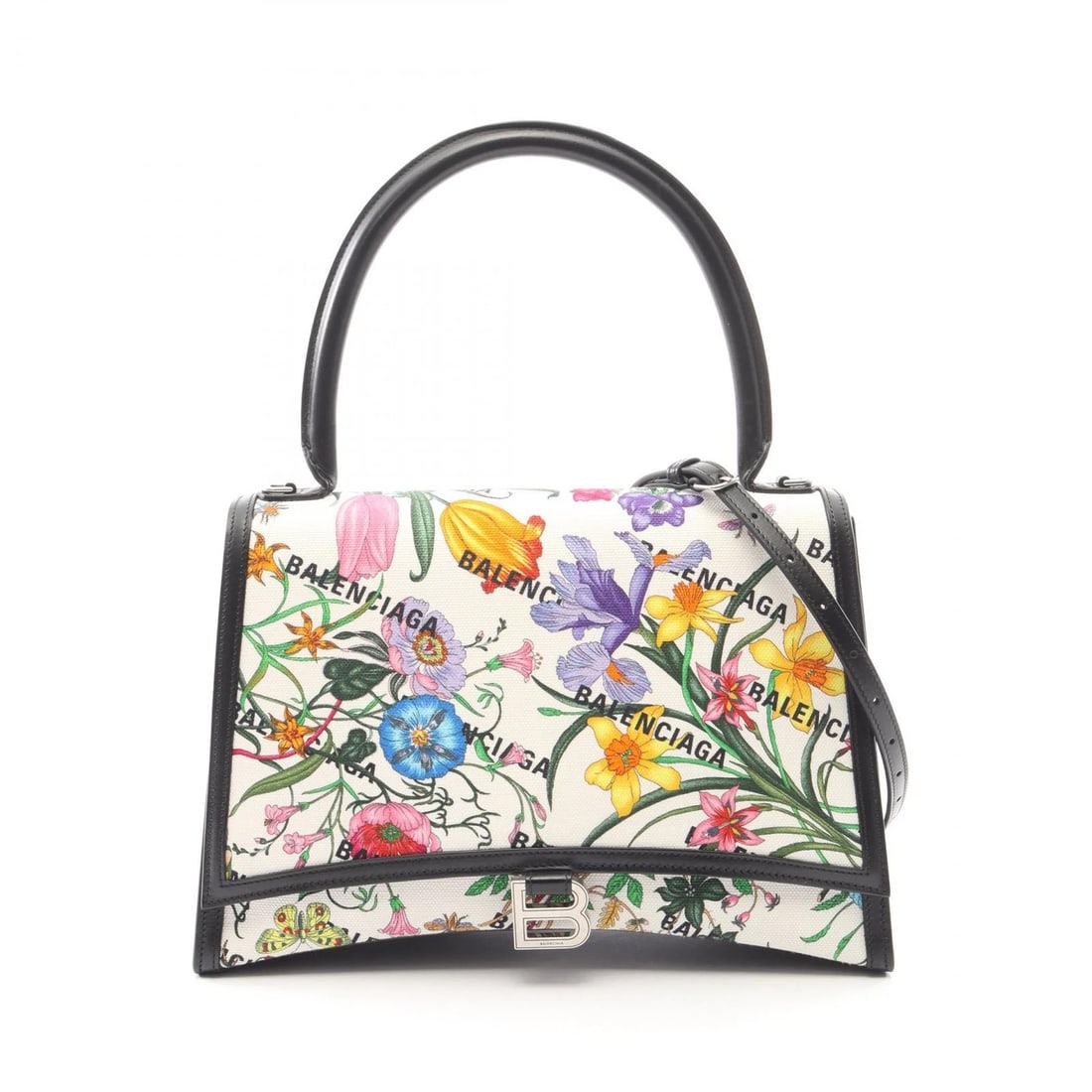 GUCCI BALENCIAGA FLORA HOURGLASS HANDBAG (1 of 6)