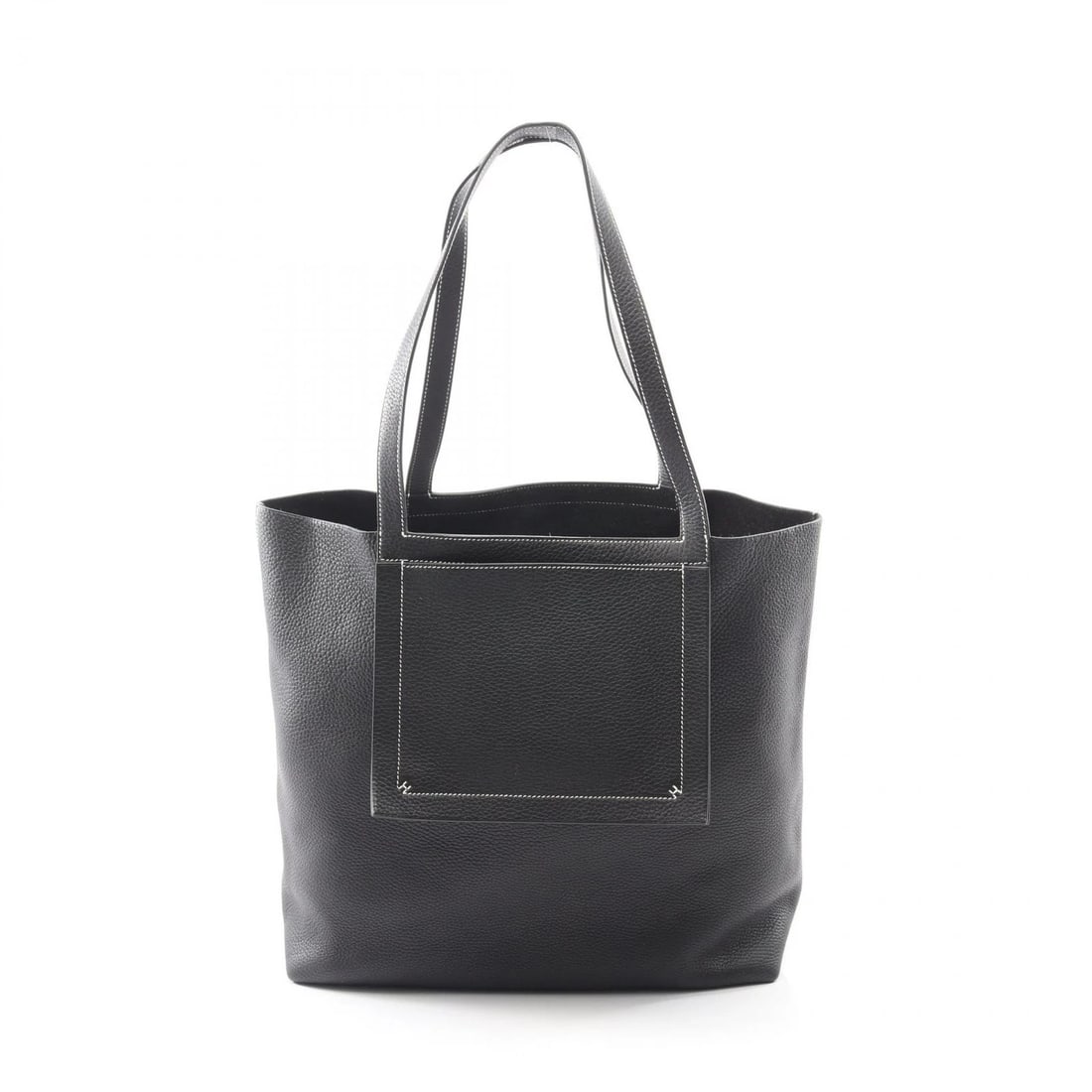 HERMES CABASSERIE 46 SHOULDER TOTE BAG: HERMES Cabasserie 46 Shoulder Tote Bag Brand: HERMES Type: Tote Bag Material: Taurillon Clemence × leather Color: Black??ish colors Size: H:34cm x W:36cm x D:14cm (H:13.4" x W:14.2" x D:5.5") Acce