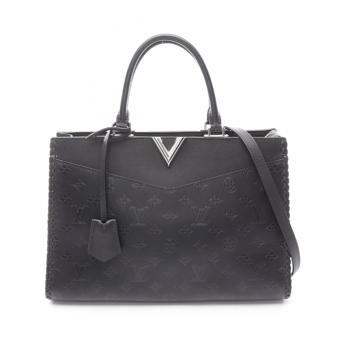 LOUIS VUITTON VERY ZIP TOTE CROSSBODY BAG: LOUIS VUITTON Very Zip Tote crossbody Bag Brand: LOUIS VUITTON Type: Tote Bag Material: Calfskin × leather Color: Black / Black??ish colors Size: H:24cm x W:34cm x D:14cm (H:9.4" x W:13.4" x D:5.5") 