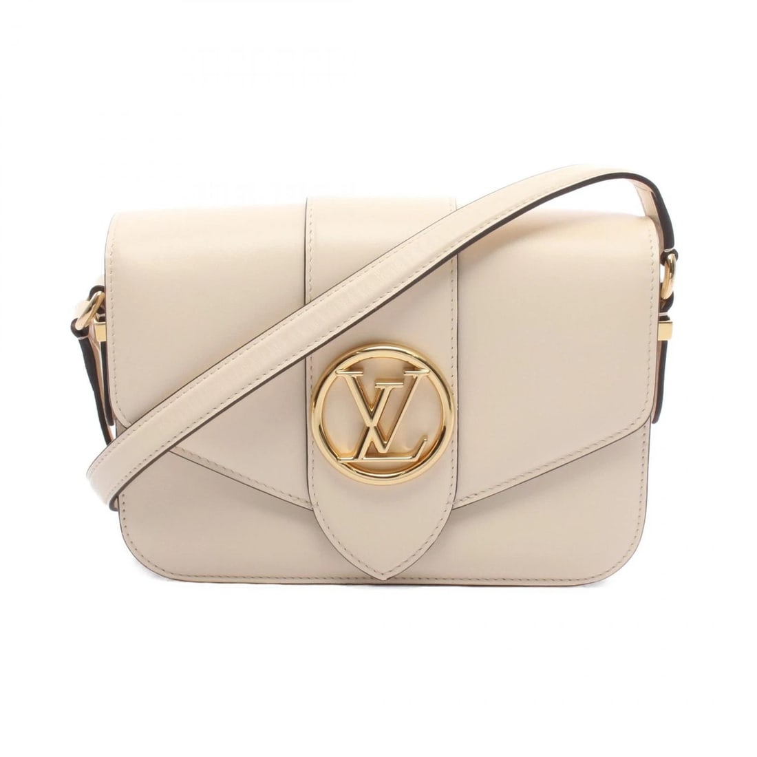 LOUIS VUITTON LV PONT 9 SHOULDER BAG LEATHER: LOUIS VUITTON LV PONT 9 Shoulder Bag leather Brand: LOUIS VUITTON Type: Shoulder Bag Material: leather Color: claim / Beige??ish colors Size: H:15cm x W:23cm x D:7cm (H:5.9" x W:9.1" x D:2.8") Acc